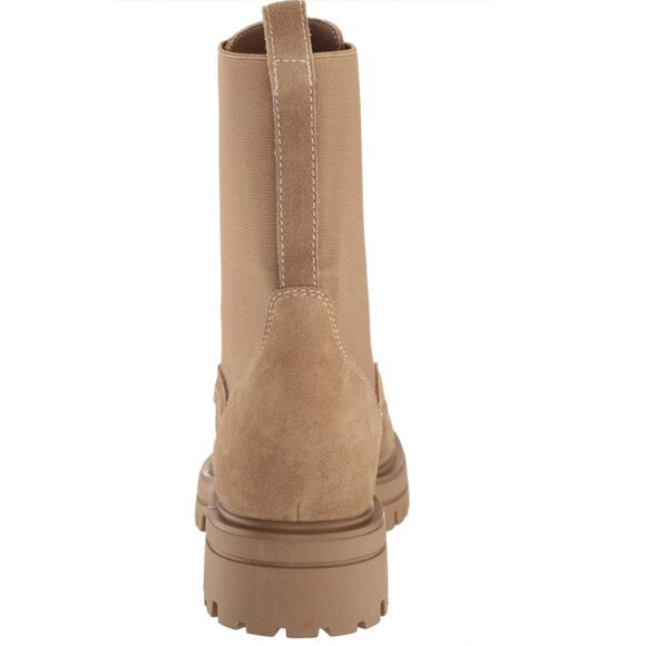 NWT Steve Madden Kenny Lace Up Combat Boot Taupe Suede Size 7.5M Winter Fashion - Picture 5 of 10